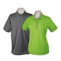 Men's or Ladies' Polo Shirt w/ Contrasting Piping Down Placket - 25 Day Custom Overseas Express